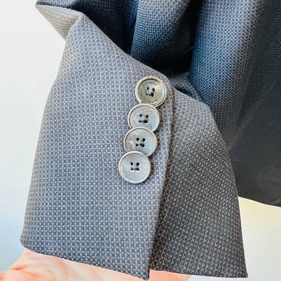 Boss Hugo Boss Huge4/Genius3 Wool slim sport coat, textured gray, Size 40R - Picture 10 of 16